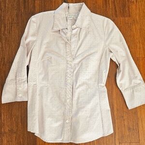 Banana Republic 3/4 Length Button Down Blouse